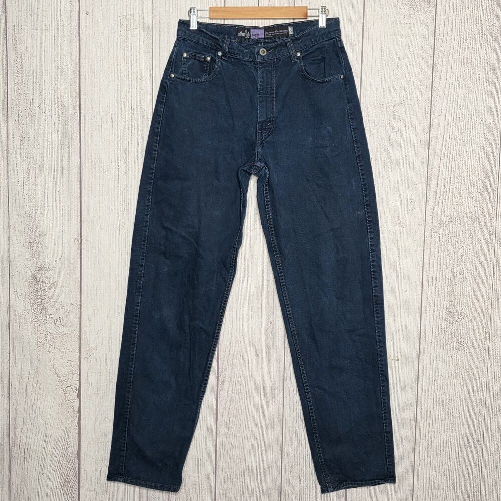 Vintage 90s Levis Silvertab Baggy Jeans Purple Label Dark Indigo USA - W31 L34